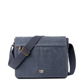 TRP0240 Troop London Classic Canvas Laptop Messenger Bag - 16.5 Diagonally