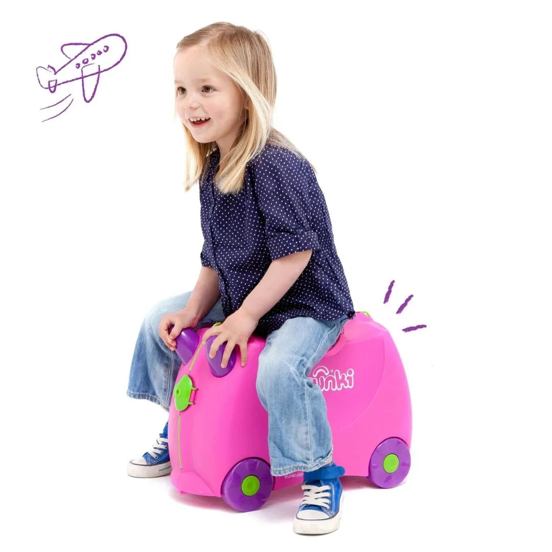 Trunki Trixie Pink Ride on Suitcase