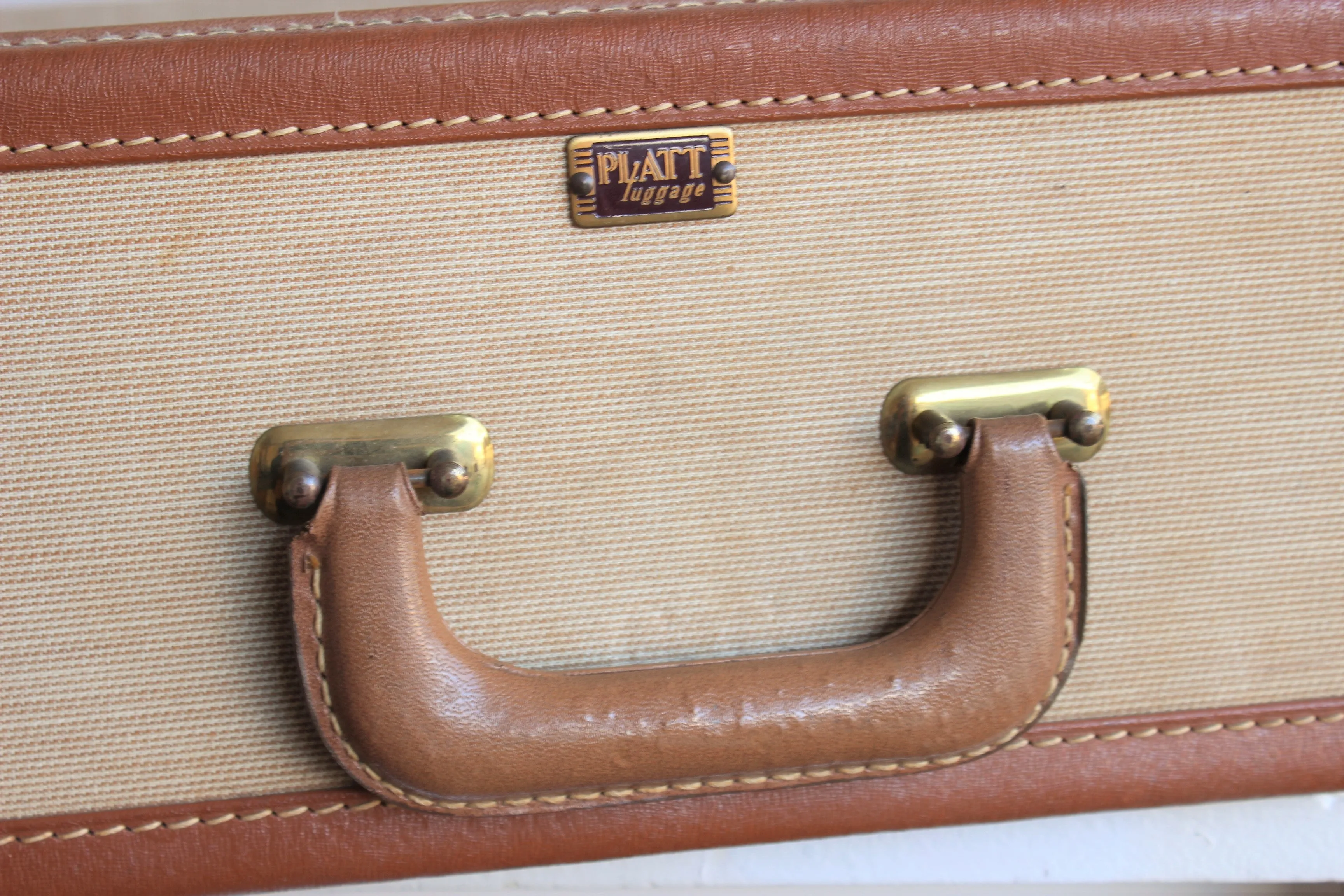 Vintage 1940s Platt Luggage Suitcase