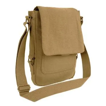 Vintage Canvas Military Tech Messenger Shoulder Bag