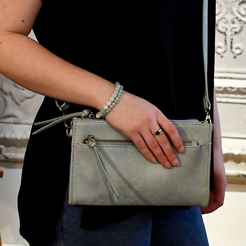 Vintage Crossbody - Pale Blue