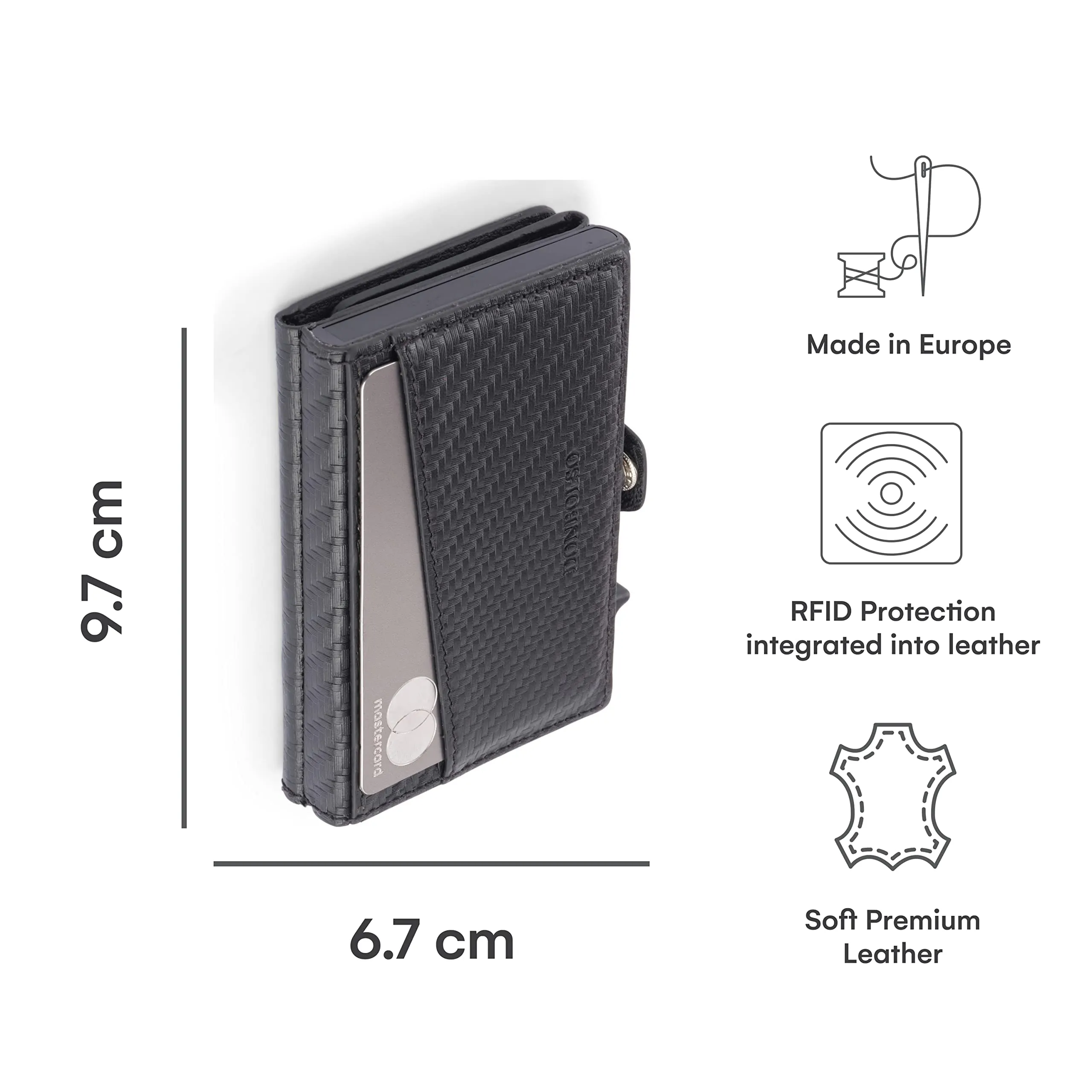 Wallet Flip I Slim Wallet With Flip Case I Leather Purse With Rfid Protection