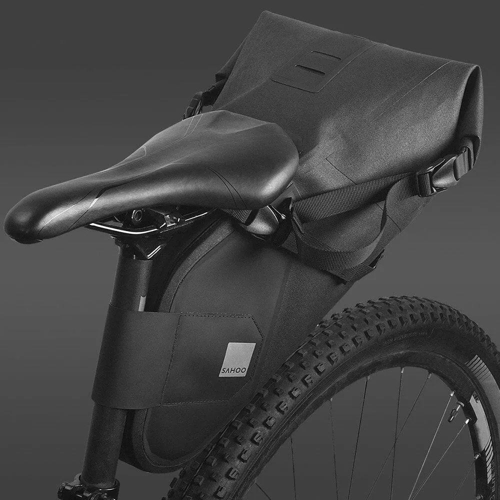 Waterproof 7L Bicycle Saddle Bag Large Capacity Bicycle Seat Bag Storage Bag Reflective Cycling Rear Seat Post Bag Tail Rear Bag MTB Road Bike Bag Bicycle Storage Bag Bike Accessories