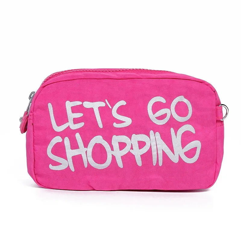 Waterproof Cosmetic Pouch Bags with Sayings - Travel Makeup Organizer