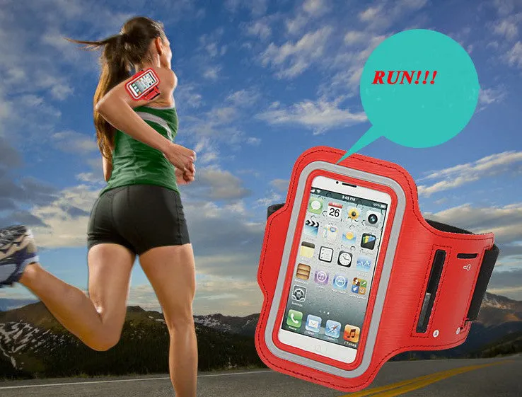 Waterproof Sports Running Armband Leather Case For iphone 6 4.7 inch Mobile Phone Holder Pounch Belt