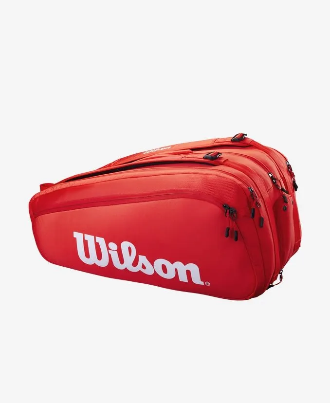 Wilson Super Tour 15 Pack Tennis Bag - Red