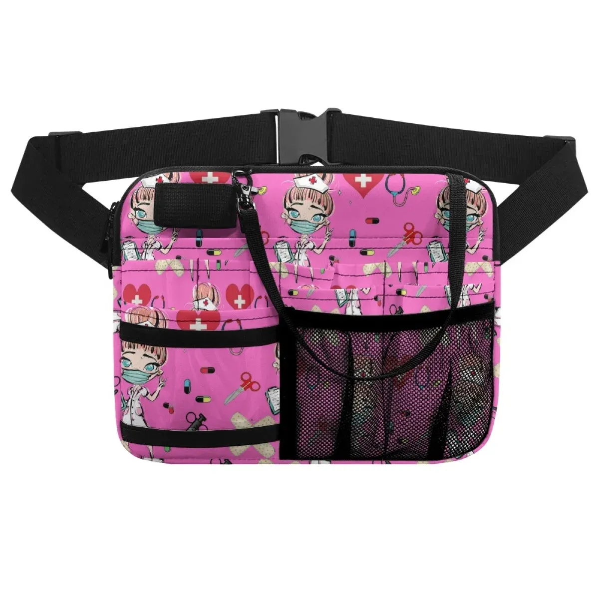 Women Nurse Fanny Pack Adjustable Waist Strap Fanny Packs for Women Waist Pouch Stethoscopes Durable Emergency Supplies Nursing Organizer Belt Bags