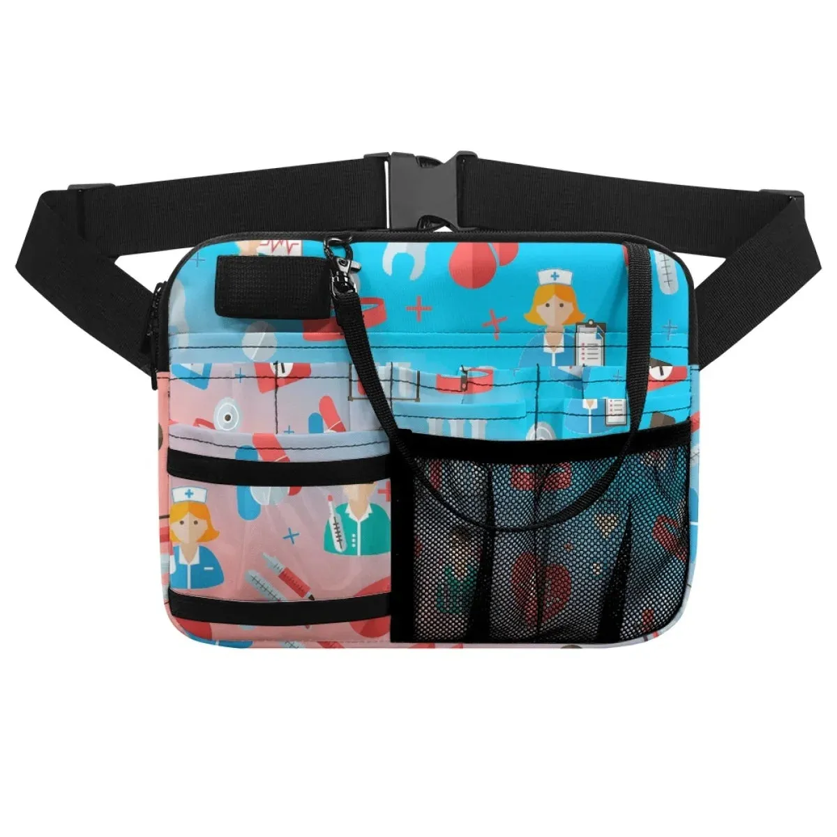 Women Nurse Fanny Pack Adjustable Waist Strap Fanny Packs for Women Waist Pouch Stethoscopes Durable Emergency Supplies Nursing Organizer Belt Bags