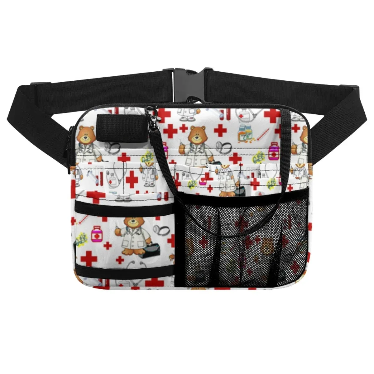 Women Nurse Fanny Pack Adjustable Waist Strap Fanny Packs for Women Waist Pouch Stethoscopes Durable Emergency Supplies Nursing Organizer Belt Bags