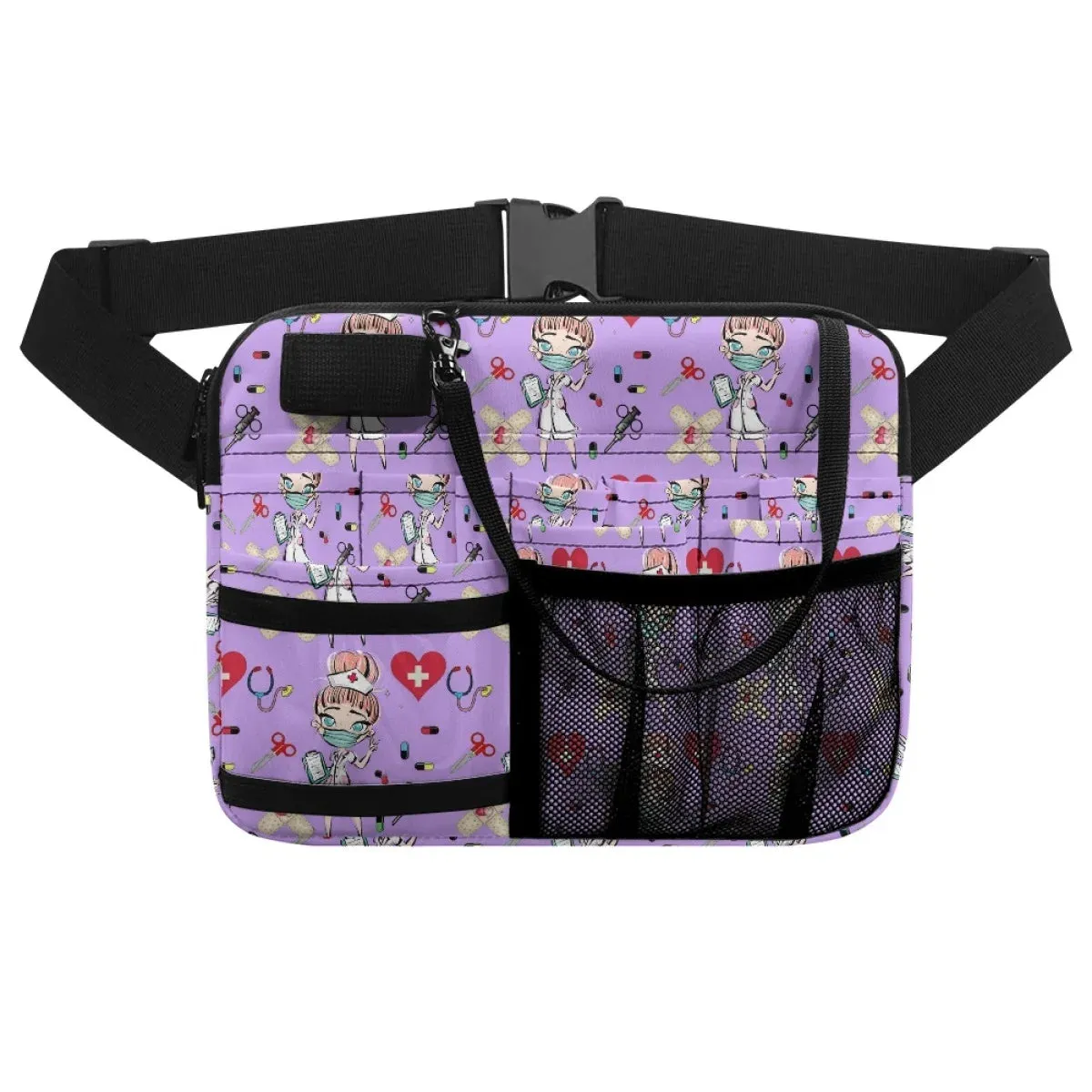 Women Nurse Fanny Pack Adjustable Waist Strap Fanny Packs for Women Waist Pouch Stethoscopes Durable Emergency Supplies Nursing Organizer Belt Bags