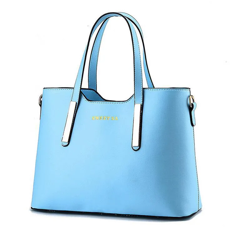 Women Top-handle Bag Shoulder Bags PU Leather Handbags Solid Tote Bolsas Feminina Borse Female Herald Fashion