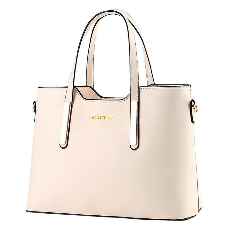 Women Top-handle Bag Shoulder Bags PU Leather Handbags Solid Tote Bolsas Feminina Borse Female Herald Fashion