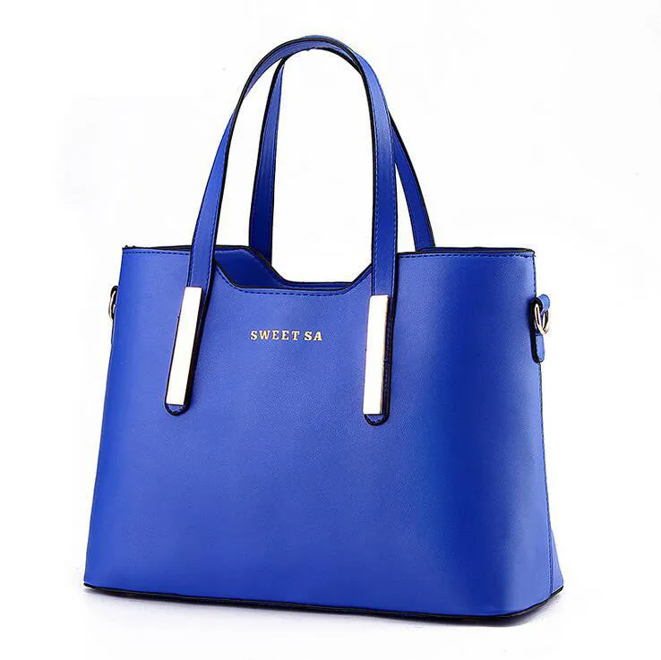 Women Top-handle Bag Shoulder Bags PU Leather Handbags Solid Tote Bolsas Feminina Borse Female Herald Fashion